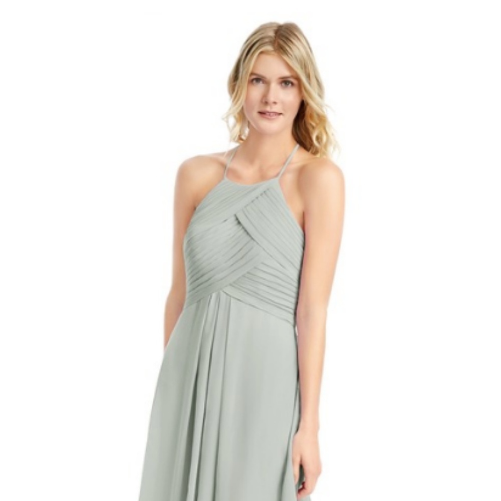 Azazie Ginger Silver Dress